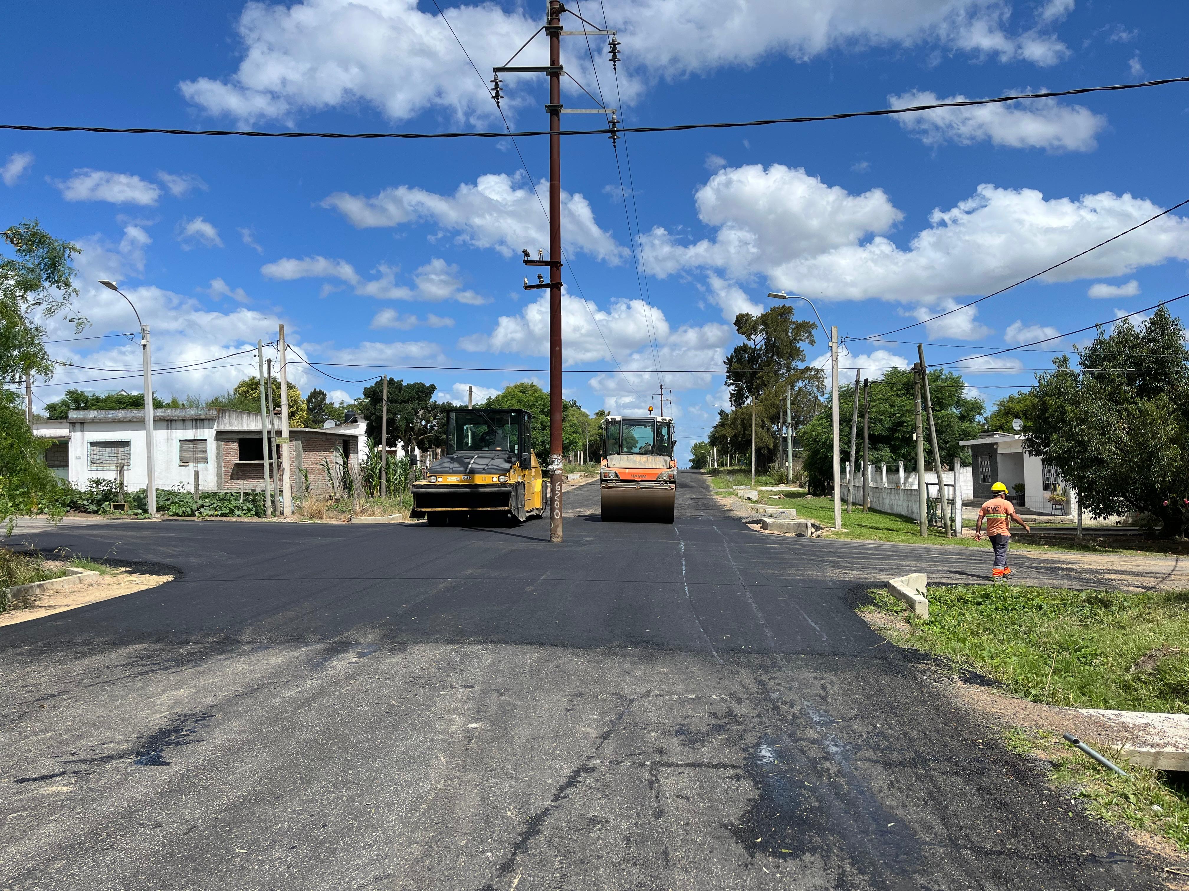 Obra de consolidación barrial.