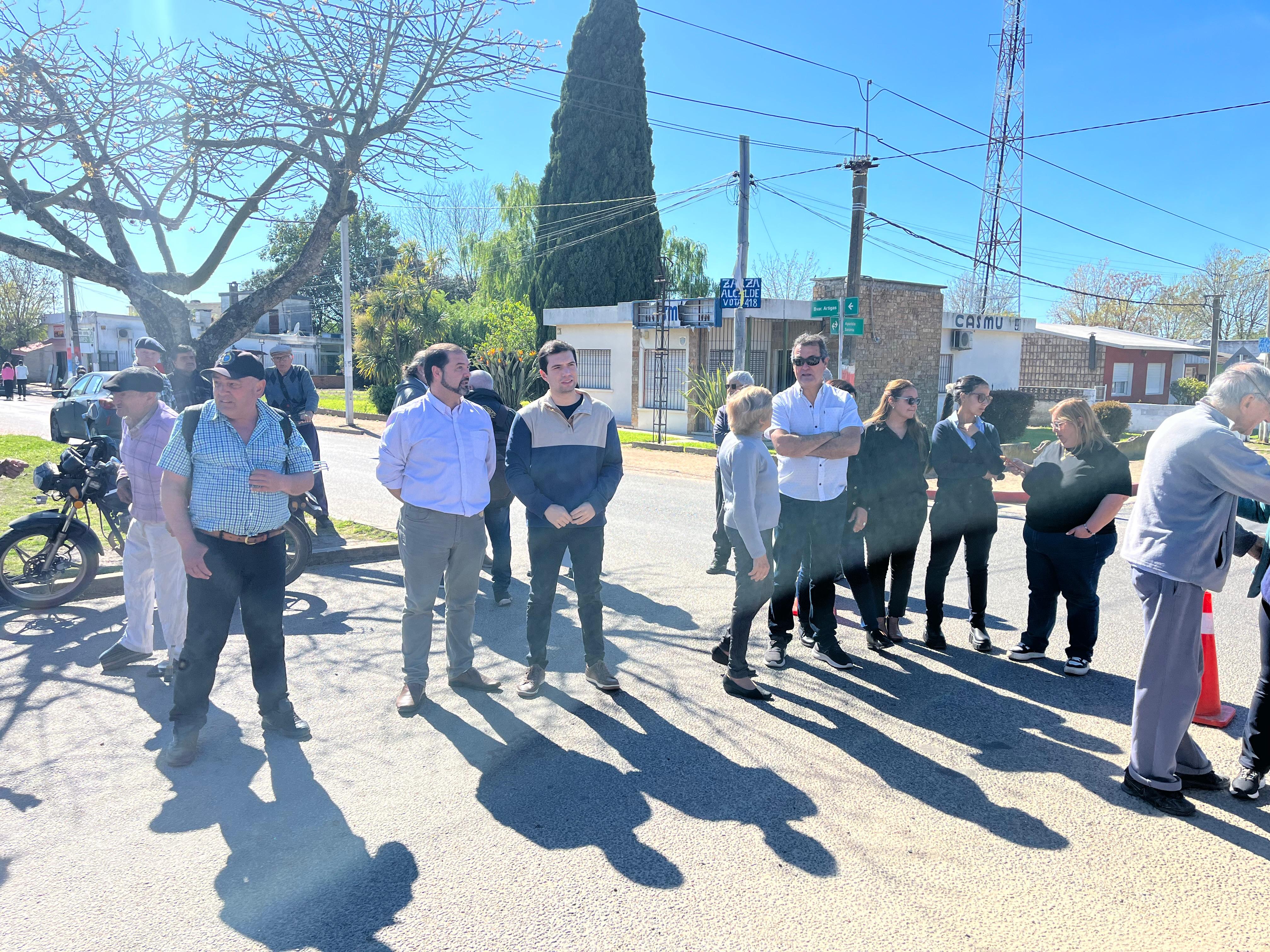 Acto en conmemoración de las víctimas de la explosión en la cantera de AFE de Joaquín Suárez en 1977.