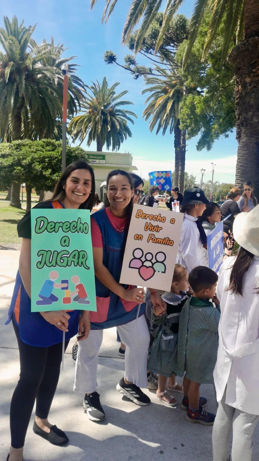 MARCHA POR LOS DERECHOS DE NIÑAS, NIÑOS Y ADOLESCENTES EN JOAQUÍN SUÁREZ.