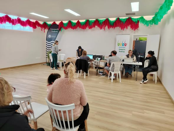Mesa Móvil de la Corte Electoral en Joaquín Suárez.