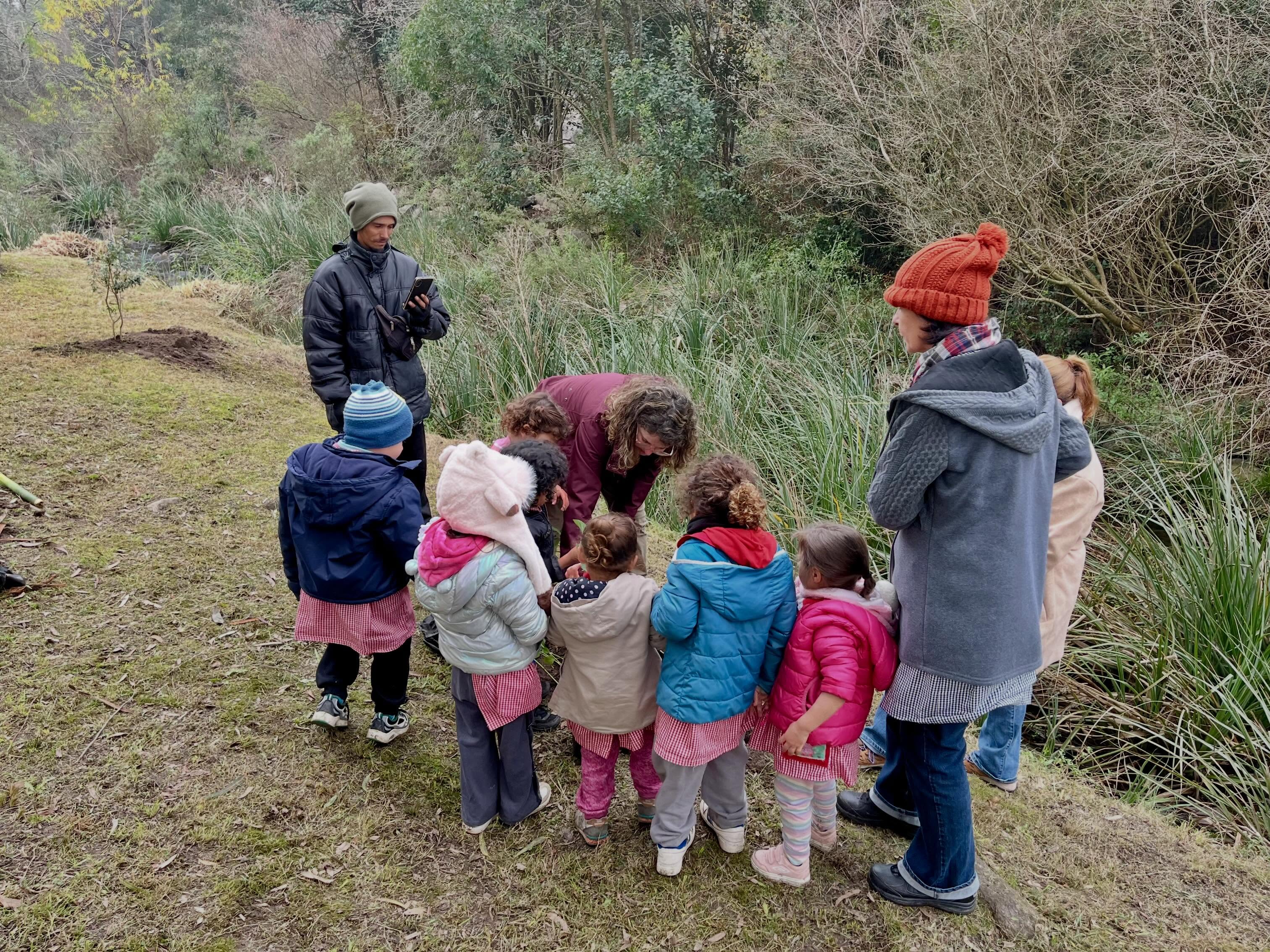 Plantación de árboles nativos en el Parque Meireles “Programa Raíces”.