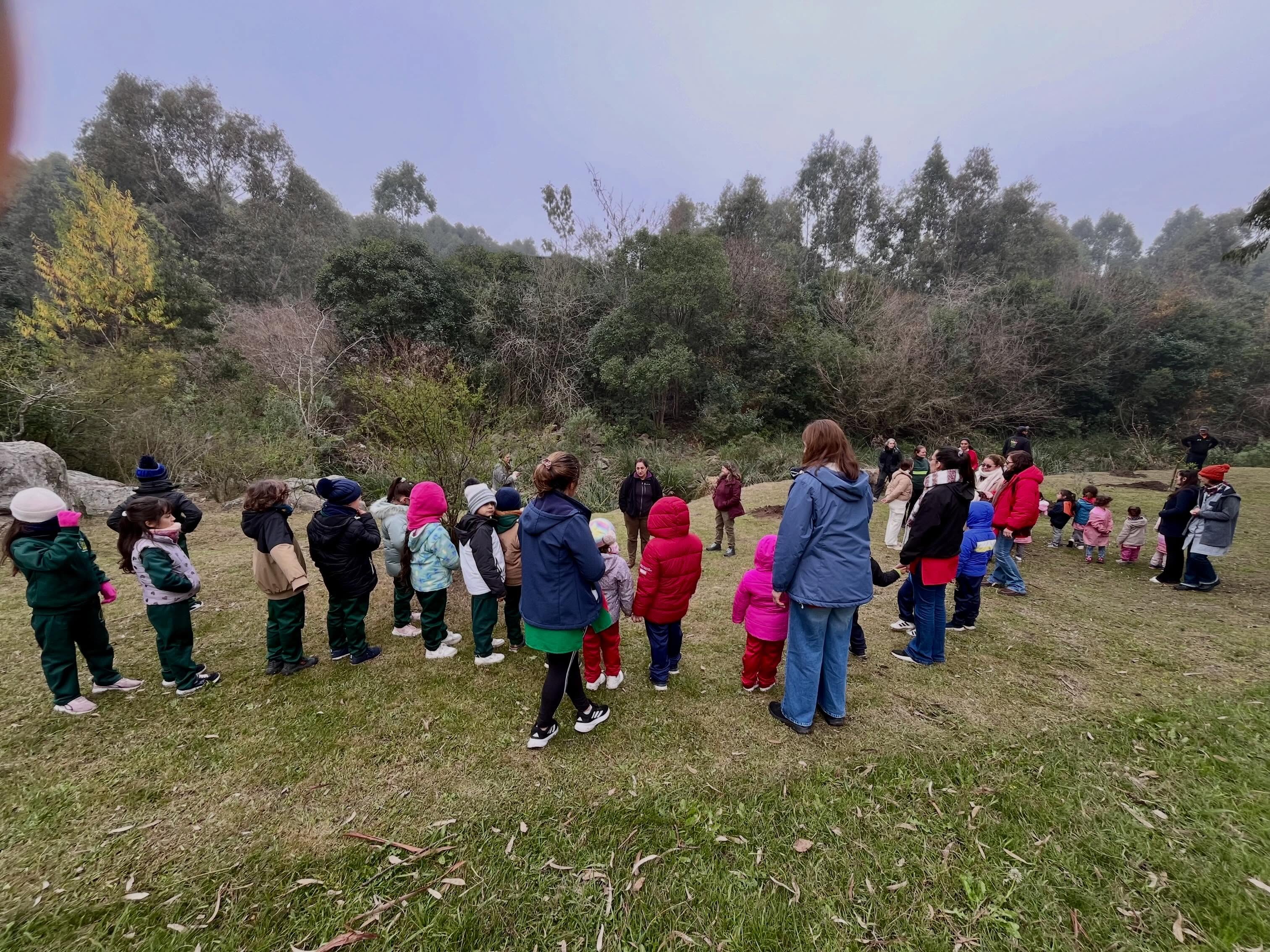Plantación de árboles nativos en el Parque Meireles “Programa Raíces”.