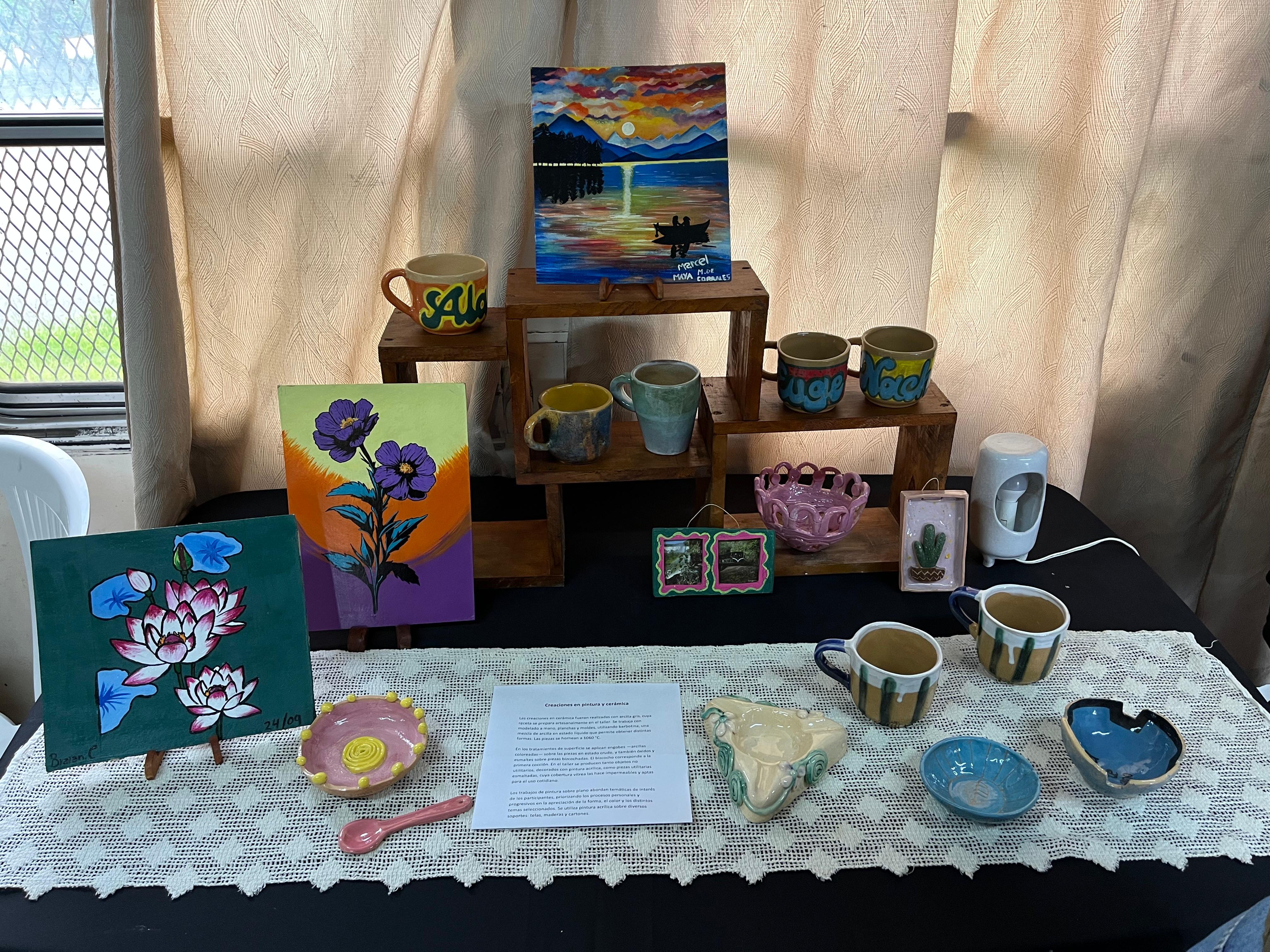 EXPOSICIÓN DEL TALLER DE EXPRESIÓN PLÁSTICA DE LOS CENTROS ITUZAINGÓ 1 Y 2 DEL INISA.