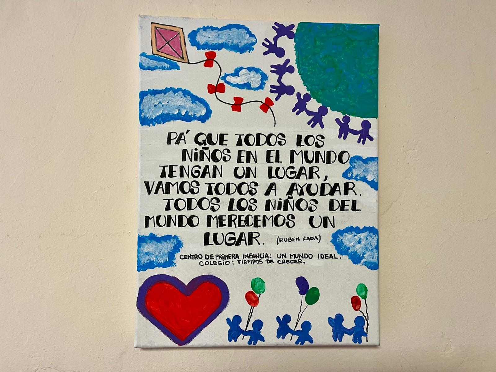 VISITA  EN REPRESENTACIÓN DEL COLEGIO “TIEMPOS DE CRECER” EN EL MARCO DEL MES DE LOS DERECHOS DE NIÑAS, NIÑOS Y ADOLESCENTES.