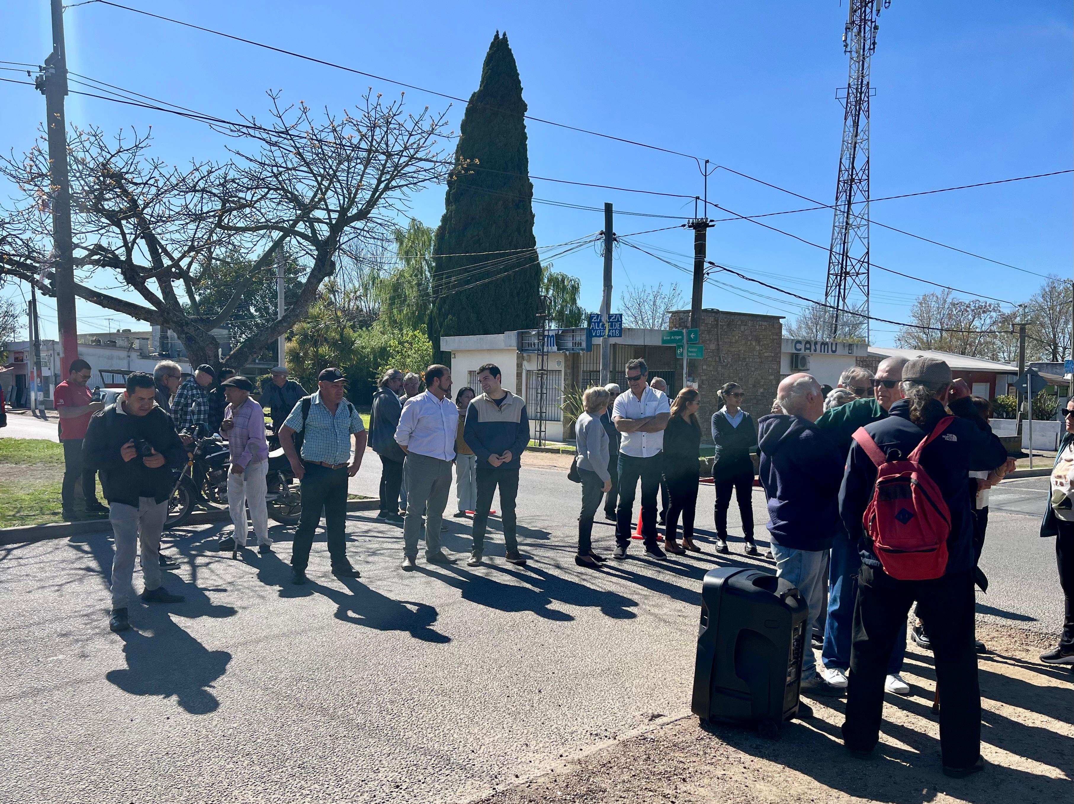 Acto en conmemoración de las víctimas de la explosión en la cantera de AFE de Joaquín Suárez en 1977.