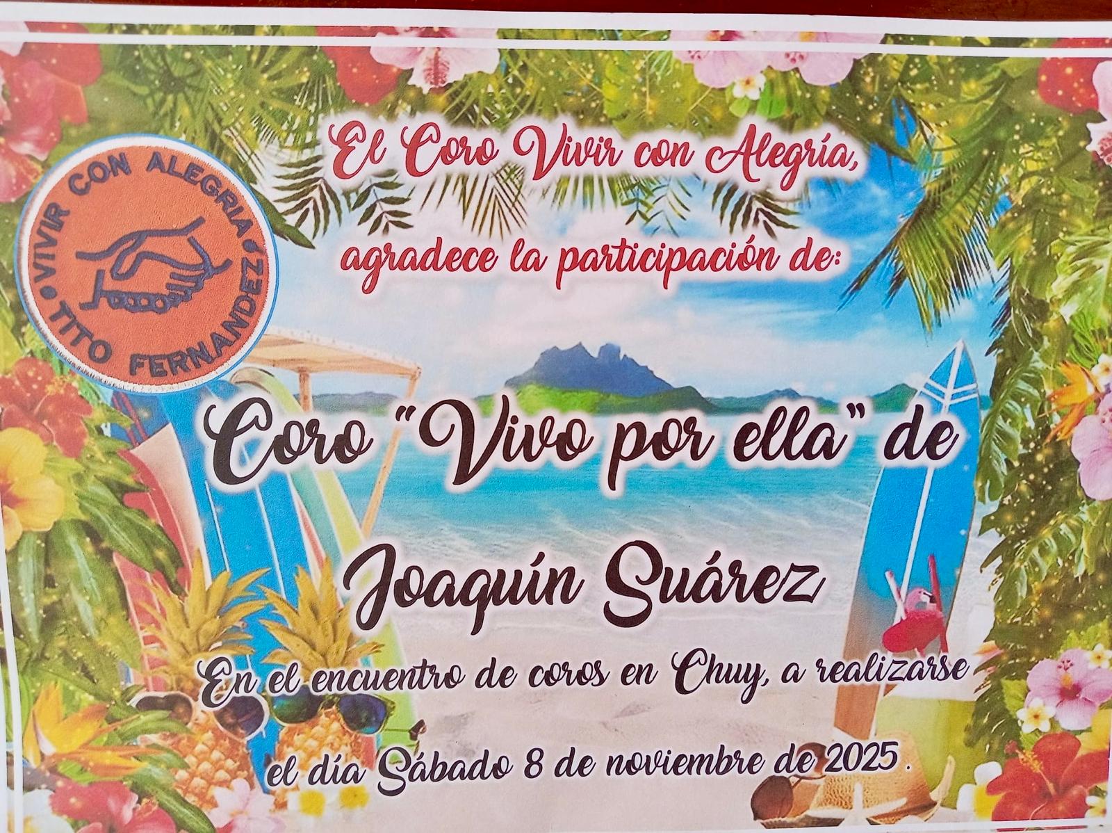 ENCUENTRO DE COROS EN CIUDAD DE CHUY.