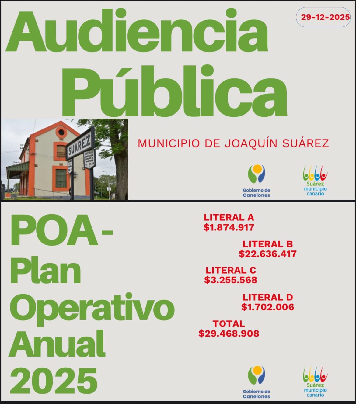 Audiencia Pública de Rendición de Cuentas – Gestión 2025.