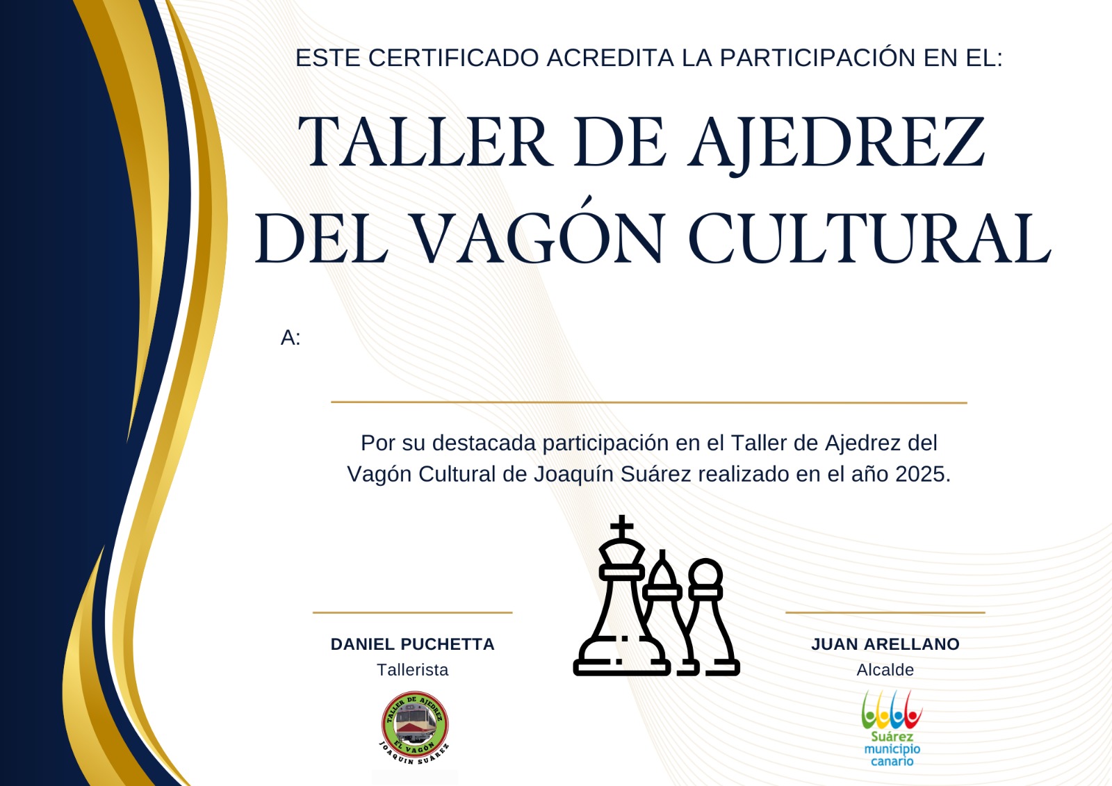 DESPEDIDA DEL TALLER DE AJEDREZ DEL VAGÓN CULTURAL.