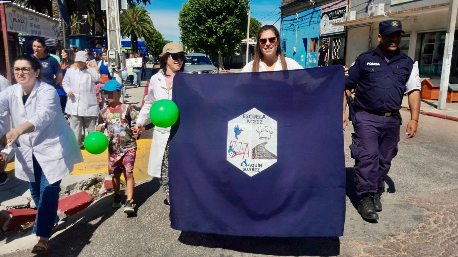 MARCHA POR LOS DERECHOS DE NIÑAS, NIÑOS Y ADOLESCENTES EN JOAQUÍN SUÁREZ.