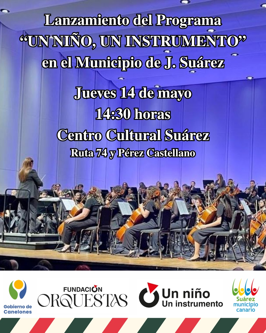 Lanzamiento del Programa “Un Niño, Un Instrumento” en Joaquín Suárez