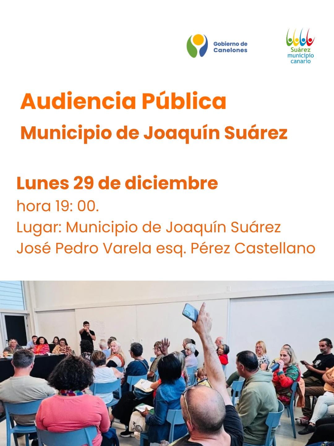 Audiencia Pública del Municipio de Joaquín Suárez. Audiencia Pública del Municipio de Joaquín Suárez.